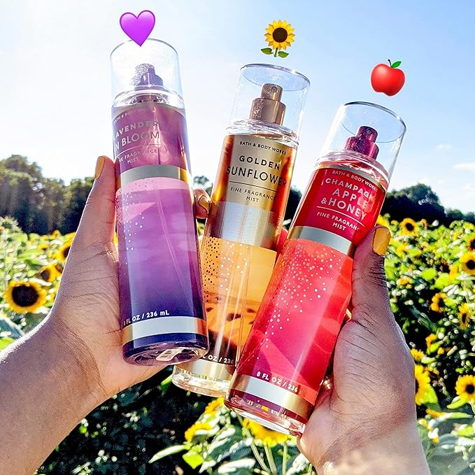 Bath and Body Works Pink Chiffon Fine Fragrance Mist 8 Ounce Tall Rounded Bottle