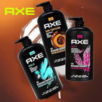 Axe Men's Body Wash Variety Set, Set of 3 Scents, Axe Dark Temptation, Apollo and Excite Body Wash, 3in1 Body and Face Wash in Pump Bottle, 33.8 Ounce Each