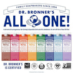 Dr. Bronner's Magic Soap-Pure-Castile Liquid Soap Refill (Rose 32 ounce, 2-Pack)-Regenerative Organic Certified Oils, For Body, Hair, Laundry, Pets & Dishes, Concentrated, Vegan, Non-GMO