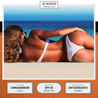 Summer Gelée Tanning Lotion Gel Outdoor, USA MADE, SPF 30, Hydrating Tanning Gel, Moisturizing Tanning Oil, Quick Absorb, Faster Darker Tan Accelerator, Broad Spectrum, Sun UVA/UVB Protection, 3.12 OZ