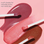 Almay Color & Care Hydrating Lip Gloss, Soft Natural Hues, Prebiotic Complex, Hyaluronic Filling-Sphere Technology, 400 Peachy Sky, 0.1 Fl Oz