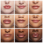 Big Brush Head Hydrating Lip Glow Oil Plumping Lip Tint, Hydrating Lip Gloss Tinted Lip Balm Transparent Lip Care, Long Lasting Nourishing Non-sticky Fresh Texture (Chocolate)