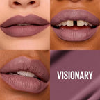 Maybelline Super Stay Matte Ink Liquid Lipstick Makeup, Long Lasting High Impact Color, Up to 16H Wear, Visionary, Taupe Purple, 1 Count, Packaging May Vary