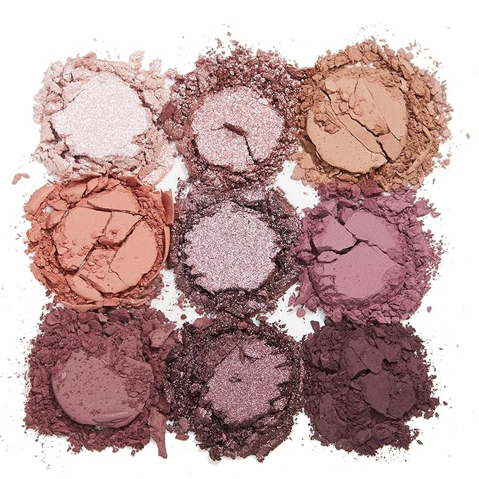 ColourPop Eyeshadow Palette - Eye Makeup Palette with Matte, Metallic, Matte Sparkle & Glitter Finishes - High-Pigment Eye Makeup with a Long-Wearing Formula - Mauvin' Up (0.3 oz)