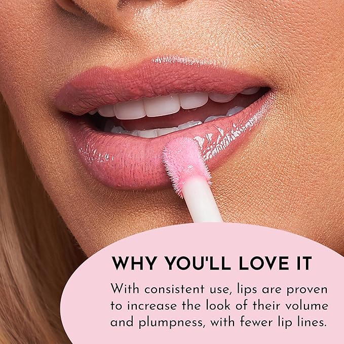 Forget the Filler Lip Plumping Line Smoothing Gloss - Daisy Girl - Premium Volumizing Lip Gloss with Natural Ingredients Designed to Plump, Firm, and Hydrate Lips 0.11 oz