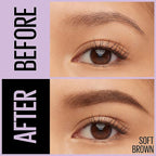 Maybelline Express Brow 2-In-1 Pencil and Powder Eyebrow Makeup, Soft Brown, 1 Count