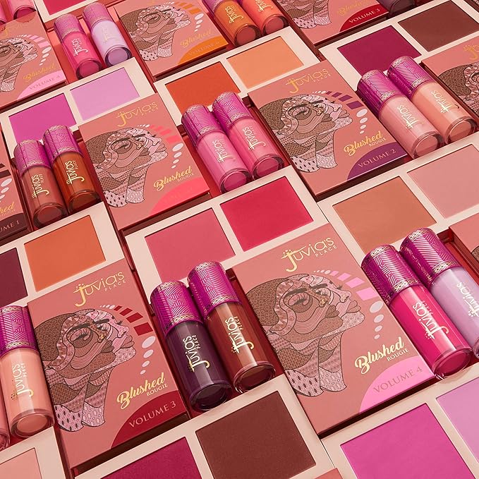 Juvia's Place Blushed Liquid Blush CoralRose - Dewy Tint Cheeks Makeup Glow Pigment Effortless Beauty Long Lasting Cosmetics Soft Creamy Natural Buildable All Skin Color Light Flawless Finish Blend