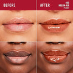 Rimmel London Stay Glossy, 465 Melon-Air, Lip Gloss, Non-Sticky, Color and Shine, Up To 6-Hour Wear, Precise Applicator, 0.18oz