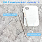 Stainless Steel Foundation Spatula with Makeup Mixing Palette,