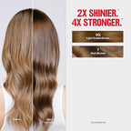 Revlon ColorSilk Tone + Gloss + Care Demi Permanent Hair Color, Dye Kit with Leave-In Scalp and Haircare Serum, 2x Shinier, 4x Stronger, 6G Light Golden Brown, 4.5 fl oz