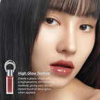 ENTROPY Makeup 2-in-1 Charm Shiny Glowy Lip & Cheek Gloss Tint Keychain, High Pigment Glossy Lip Color & Plumping Gloss, C10 Taaffeite Charm