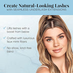 Ardell Seamless Underlash Lash Extensions Kit - DIY Lash Clusters, Eyelash Extension Kit, FauxMink M Curl, Up To 5 Applications - 32 Count, 1-Pack