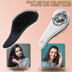 Harry Potter Gifts for Girls Hair Brush for All Hair Types Detangling Styling Women Beauty Accessories Handbag Size Official Product (Silver)