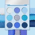 ColourPop Blue Moon Shadow Palette - Monochromatic Blue 3 oz
