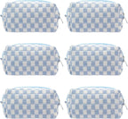 Pazimiik checkered makeup bag for