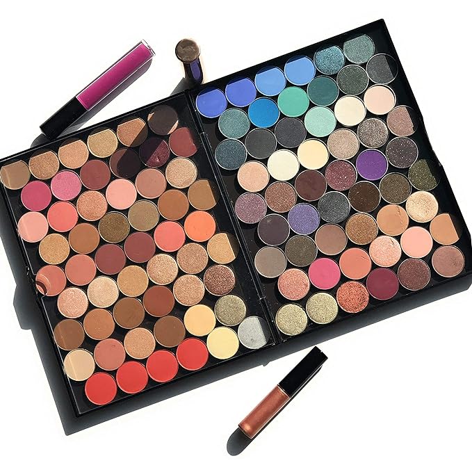 The Adept Palette in Praetorian Purple - Double Sided Magnetic Empty Palette with Divider, Holds Over 100 Standard Round Eyeshadow Pans, Hardshell Case