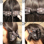 Aimin Soft Satin Sponge Rollers for Heatless Overnight Curls - No Heat Foam Curlers for Long Hair (30 pcs, black)