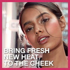 Maybelline New York Cheek Heat Gel-Cream Blush Makeup, Lightweight, Breathable Feel, Sheer Flush Of Color, Natural-Looking, Dewy Finish, Oil-Free, Coral Ember, 1 Count