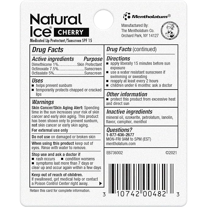 Natural Ice Medicated Lip Protect SPF Pkgs