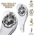 Harry Potter Gifts for Girls Hair Brush for All Hair Types Detangling Styling Women Beauty Accessories Handbag Size Official Product (Silver)
