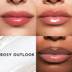 Women's Forget The Filler Lip Plumper Line Gloss, Rosy Outlook, Pink, 0.11 Fl Oz (Pack of 1)