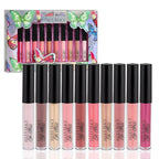 Enchante Ellen Tracy 10 Pc Lip Gloss Collection, Shimmery Lip Glosses for Women and Girls, Long Lasting Lip Gloss Set with Rich Varied Colors, Great Holiday and Birthday Gift