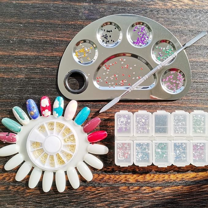 Makeup Palette Stainless Steel Cosmetic Palette 6-well