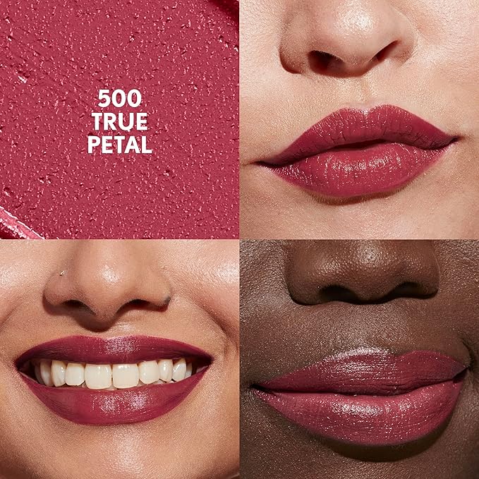 COVERGIRL Clean Lip Color, True Petal, Satin Finish, Squalane, Avocado & Aloe, Carmine-Free, Non-Drying, 0.12oz