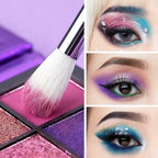 Jessup Eye Makeup Brushes Set Professional 15pcs with Eyeshadow Blending Concealer Eyebrow Eyliner Brush (Pearl Black/Silver)