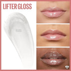 Maybelline Lifter Gloss, Hydrating Lip Gloss with Hyaluronic Acid, High Shine for Plumper Looking Lips, Pearl, Silver Pearl Clear, 0.18 Ounce