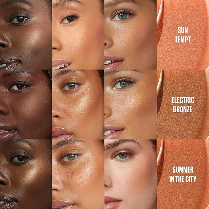 Maybelline Sunkisser Multi-Use Liquid Blush and Bronzer, Blendable, Longwear, Glowy Make Up, Summer In The City, 1 Count