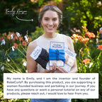 RobeCurls Heatless Hair Curler Set - Satin Curling Headband for Natural, No-Heat Curls - Sleep in Overnight Styling Tool with 2 Scrunchies - Easy & Gentle on Hair (Rose)