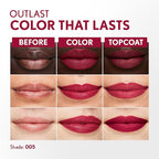 COVERGIRL Outlast All-Day, 005 All-Star, Lip Color, 24-Hour Wear, Hydrating Balm, Kiss-Proof, Moisturizing, Vegan Formula, 0.07oz/0.08oz