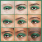 Erinde Single Green Matte Eyeshadow Palette, High Pigmented Eye Shadow Powder, Long Lasting, Ultra-Blendable, Intense Color