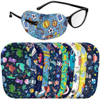 Newcotte 12 Pcs Eye Patch for Kids Girls Boys Reusable Eye Patch for Glasses over the Lens Colorful Eye Patch Toddler Eye Patch Adorable Kids Eye Patches Assorted Eye Patch Cover (Fresh)