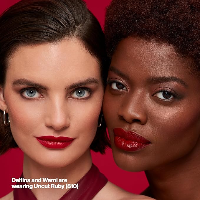 Revlon Super Lustrous Lipstick, Creamy Formula For Soft, Fuller-Looking Lips, Moisturized Feel, 440 Cherries in the Snow, 0.15 oz