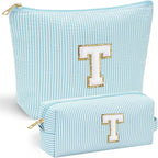 Yoolife initial makeup bag for