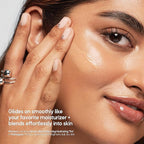 Almay Hydrating Liquid Foundation Tint, Lightweight with Light Coverage, Naturally Dewy Finish, Hypoallergenic, Dermatologist TestedFragrance Free, 110 Buff, 0.94 fl oz.