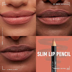 NYX PROFESSIONAL MAKEUP Slim Lip Pencil, Long-Lasting Creamy Lip Liner - Peakaboo Neutral