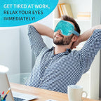 Cooling eye mask with gel