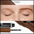 L'Oreal Paris Infallible Volumizing 24H Wear Brow Mascara, Long Lasting Eyebrow Makeup for 2X Fuller Eyebrows, 6R Auburn, 0.13 Fl Oz