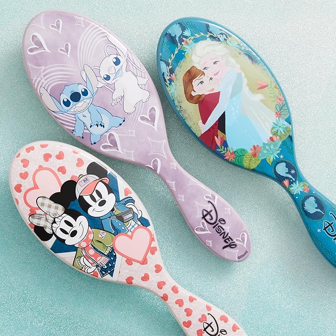 Wet Brush Original Detangler Hair Brush, Mickey & Minnie (Disney Love), Ultra-Soft IntelliFlex Bristles, Detangling Bristles Glide Through Tangles (Wet Dry & Damaged Hair), Women & Men