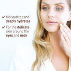 Moraz Herbal Eye and Neck Cream - Pomegranate Moisturizer - Neck and Under Eye Cream - Shea Butter Infused Skin Care - Anti Aging Eye Cream - 1.7 oz