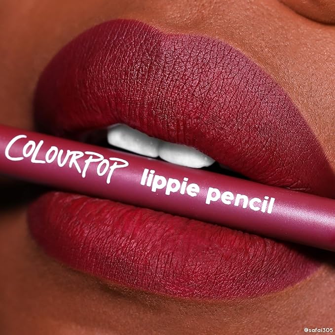 ColourPop Lippie Lip Pencil - High-Pigment, Long-Lasting & Sharpenable Lip Liner with High-Impact Color - Vegan, Cream Formula with Precise Application - On Ice (0.35 oz)