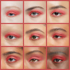Erinde Single Red Matte Eyeshadow Palette, High Pigmented Eye Shadow Powder, Long Lasting, Ultra-Blendable, Intense Color
