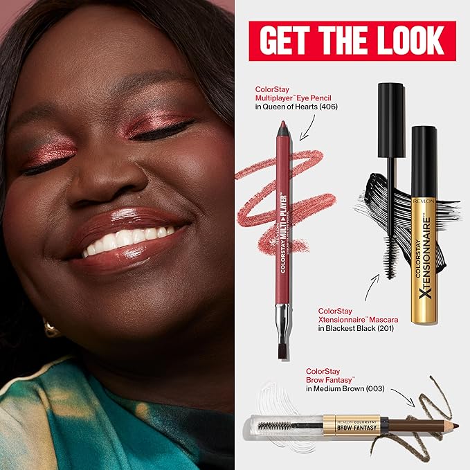 Revlon ColorStay Brow Fantasy, All In One Eyebrow Powder Pencil with Shaping Clear Gel, Gel Infused with Panthenol, Smudge-proof, 16HR Visibly Full Brows, 001 Ash Blonde