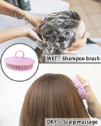 Hair Scalp Scrubber, 6 Pcs Scalp Massager Shampoo Brush, Plastic Shower Head Dandruff Comb, Washing Scrub Brushes for Kids Toddler Men Women Pets