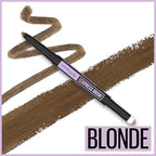 Maybelline Express Brow 2-In-1 Pencil and Powder Eyebrow Makeup, Blonde, 1 Count