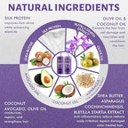 Natural Riches Purple Shampoo and Conditioner Set Sulfate Free Salon Grade for Silver Blonde Platinum Hair. Removes Yellow & Brass tones. Grey Highlighted Hair 16x2 fl oz