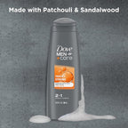 DOVE MEN + CARE Fortifying 2 in 1 Shampoo and Conditioner for Resilient and Thicker Hair Thick and Strong with Caffeine Helps Strengthen Thinning Hair 12 oz, Pack of 6